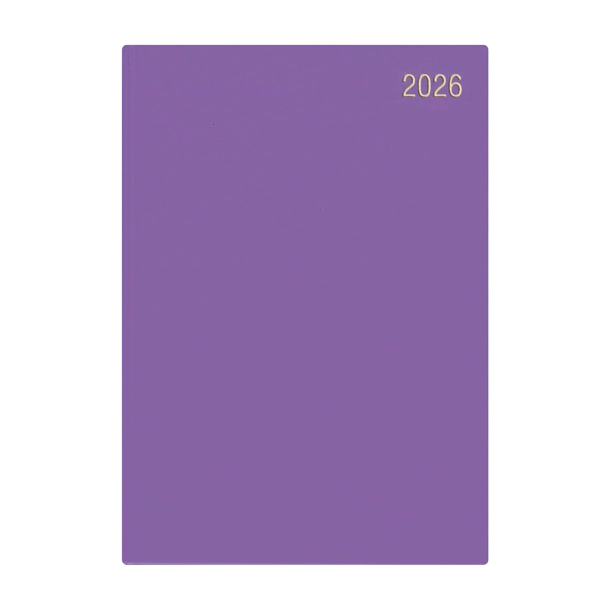 Precious 2026 A4 One Day to a Page Diary with Full Page of Saturday & Sunday Hardback Cover Planner Organiser Diary (Purple) โ image 1