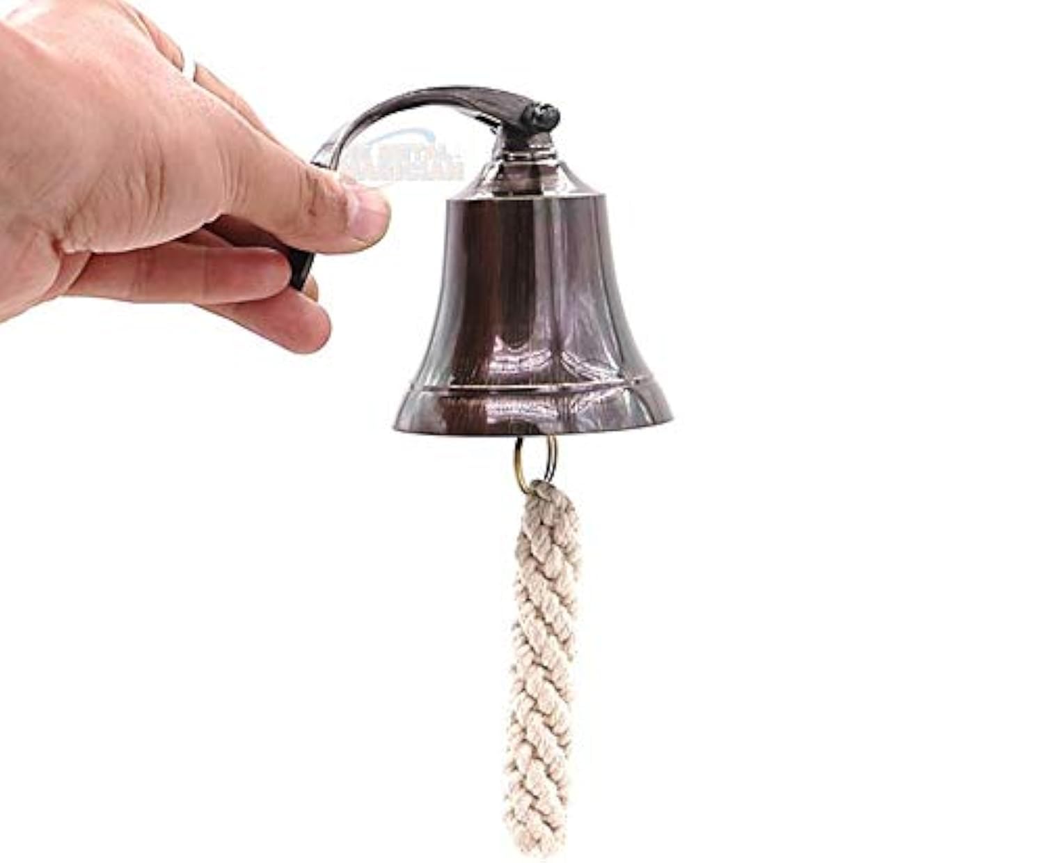 3" Solid Polished Brass Bell Quality Marine Wall Mounted Nautical Ship Hanging Bell Perfect for Dinner, Indoor, Outdoor, School, Bar, Reception, Last Order & Church by The Metal Magician