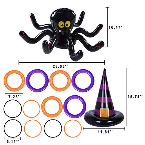 Halloween Ring Toss Games Inflatable Spiders - image 3