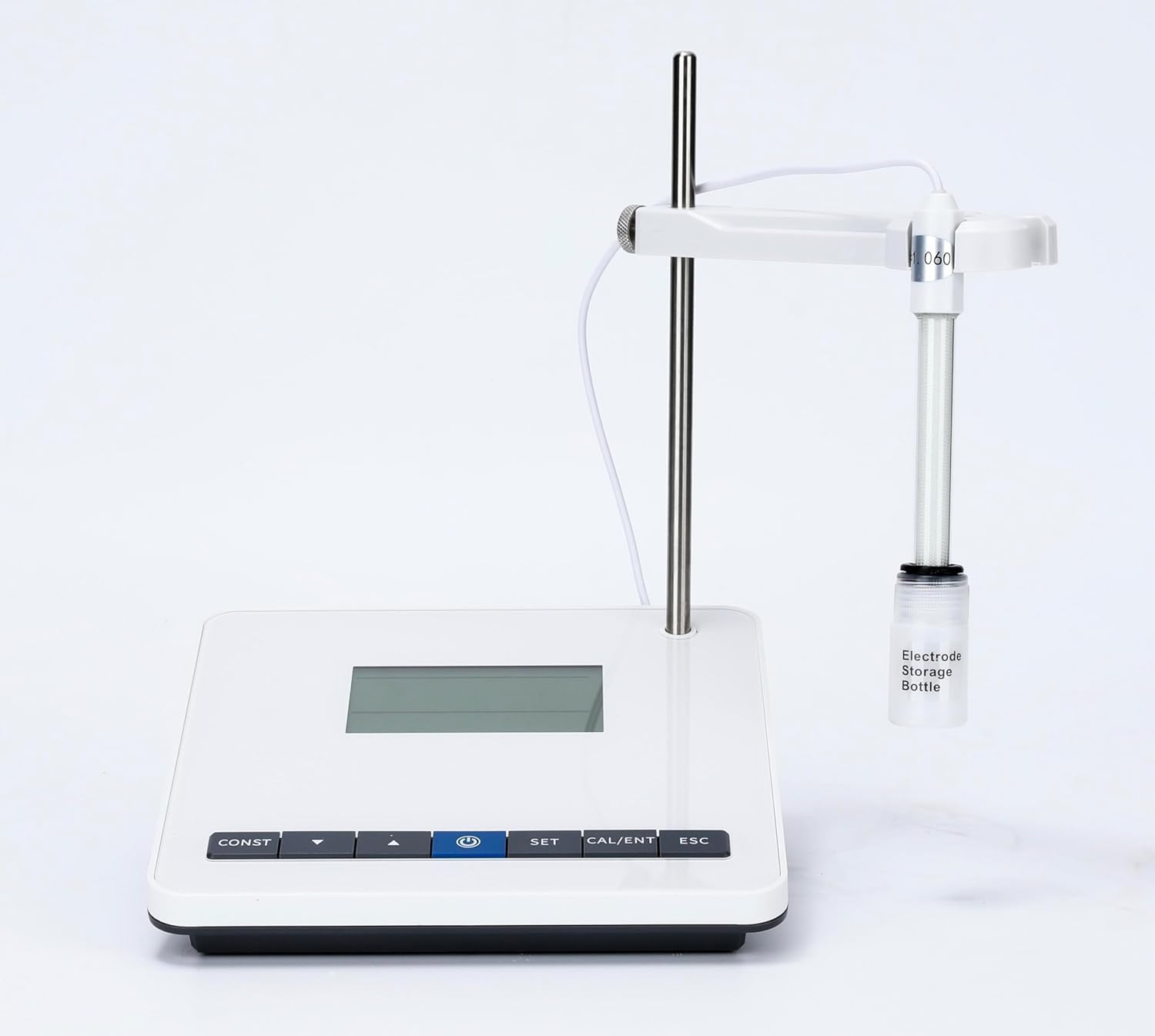 Laboratory Conductivity Meter Benchtop Conductivity Tester with 1408μS/cm Conductivity Solutions Range 0.00μS/cm～100mS/cm Resolution 0.01 Simple Bracket Manual Temperature Compensation