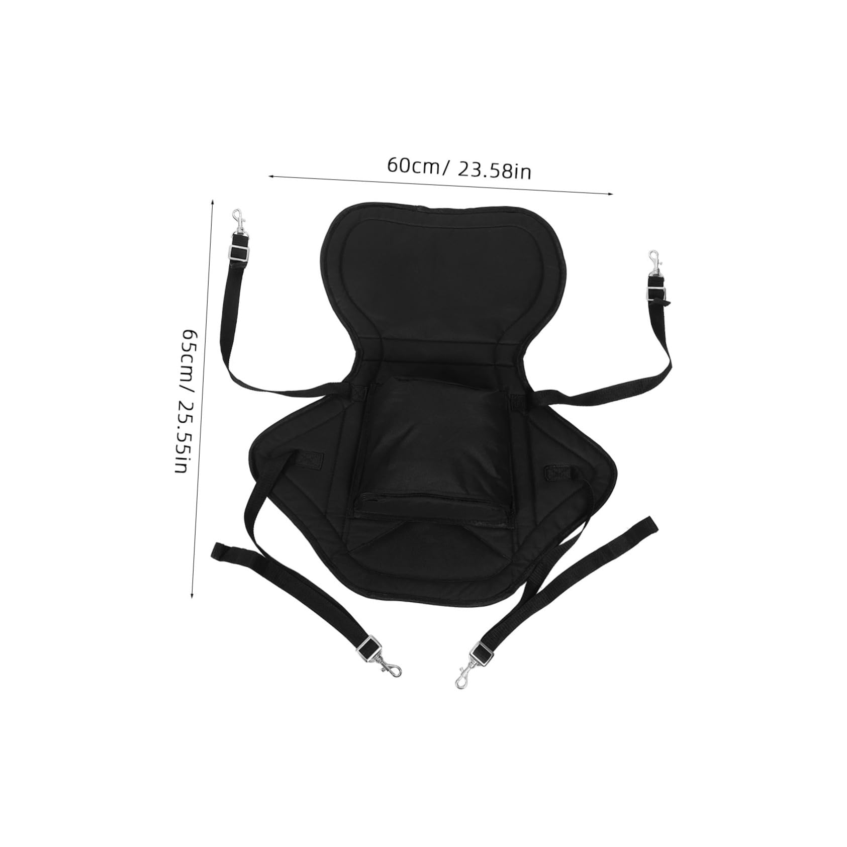 TOYANDONA Schienale Gonfiabile per Kayak Oxford Nero Supporto Comodo e Riutilizzabile per attività Outdoor in Barca e Canoa