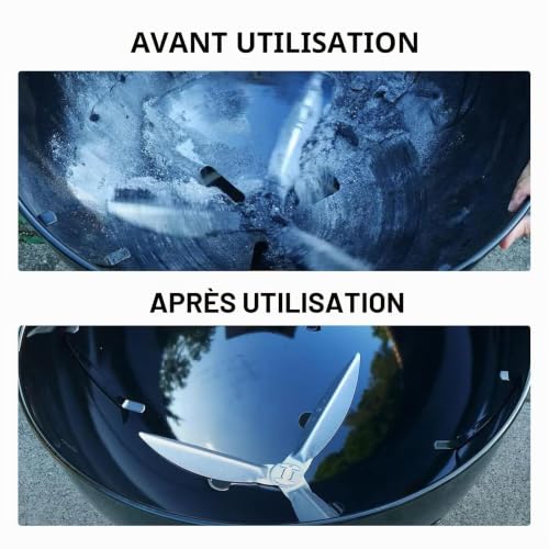 IUSOT Kit de Nettoyage One-Touch 22-1/2 Pouces pour Weber, pièces de Rechange pour Grille sphérique Weber de 57 cm, résistant à la Chaleur et Design Robuste, Compatible avec Weber 7444, pour – vue 7