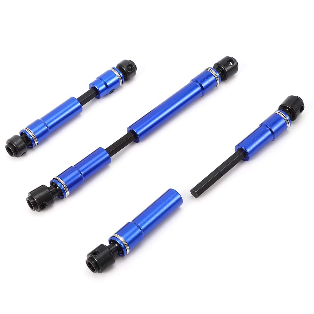 VGEBY RC Drive Shaft, Aluminum Alloy & Steel 1:10 Scale Remote Control Crawler CVD Front Middle Rear Drive Shaft RC Spare Parts Accessory Fit for 6 G63 6X6 88096?4 1/10 RC Car