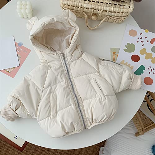 Jacket Boys 6t Boys Girls Winter Warm Zipper Solid Padded Coats Outerwear Hooded Bear Ears Clothes for Boys Size3