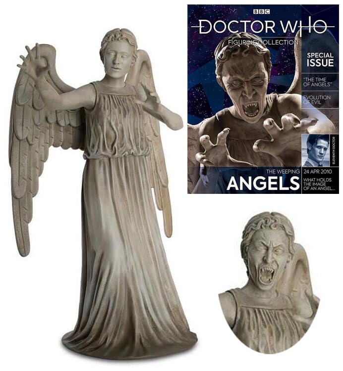 DOCTOR WHO Eaglemoss MEGA Weeping Angel Figure, Metallic Resin, 30cm Tall, Limited Edition