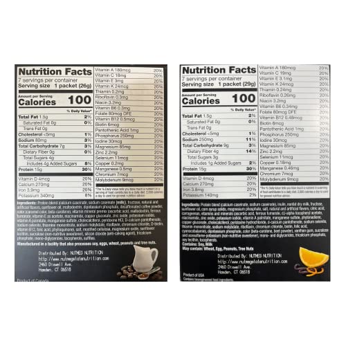 Protifit - High Protein Caramel Caffe Latte & Orange Creamsicle Pudding & Shake Mix 2 Pack, 15G Protein, Low Calorie, Low Fat, Low Carb, Aspartame Free, Idea Protein Compatible, Meal Replacement, 7 Servings Per Box, (2 Pack) #TOP1