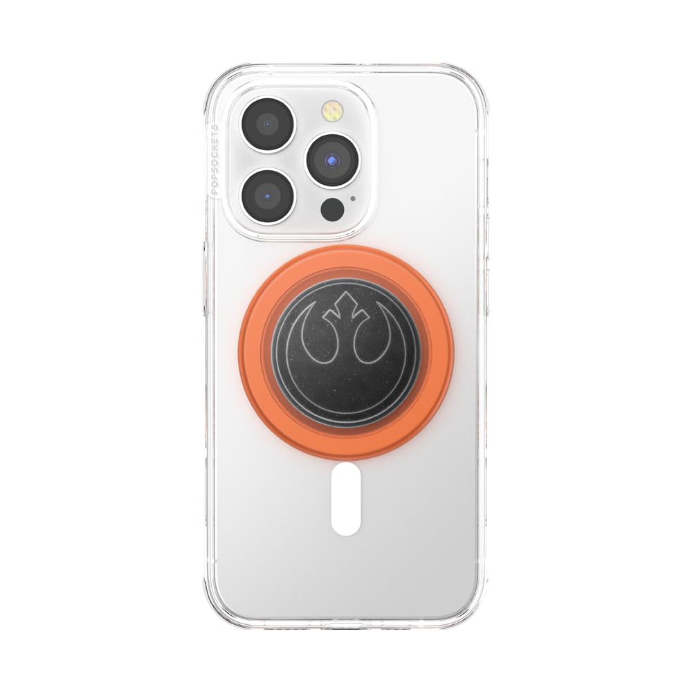 PopSockets: PopGrip voor MagSafe - Uitbreidende telefoonstandaard en grip met een verwisselbare top voor smartphones en hoesjes, inclusief adapterring, compatibel met draadloos opladen, STAR WARS-Long