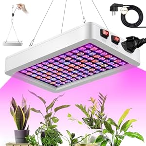 Led-plantenlamp, FW1000 led-groeilamp, volledig spectrum met UV IR, dubbele chips, daglichtlamp, planten met 3,5 meter kabel voor tuin, kas, kamerplanten, groenten en bloementeelt