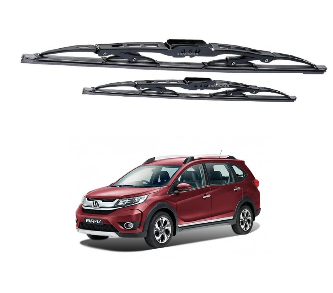 AutoClean Metal Frame Front Wiper Blade Suitable For Brv (Set of 2 Pcs) :  Amazon.in: Car & Motorbike