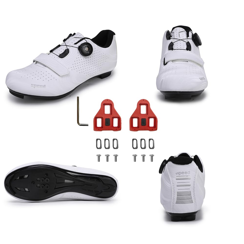 Scarpe Ciclismo Strada Uomo Donna Scarpe da Bici da Strada Extreme compatibili con Pedale SPD-SL e Installazione Compatibile SPD/Look KEO Cleats