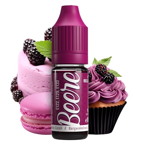 Belissia | Colorante alimentario Baya Rojo 10ml | Alta Concentración | Hecho en Alemania | Sin Azúcar, Líquido, Ideal para Colorear Bebidas, Pasteles, Masas, Coberturas, Slime y más