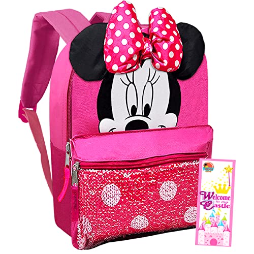 Disney Minnie Mouse Mini Preschool Backpack for Toddler Girls (12