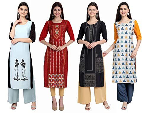 Image of Women's Crepe Straight Kurta