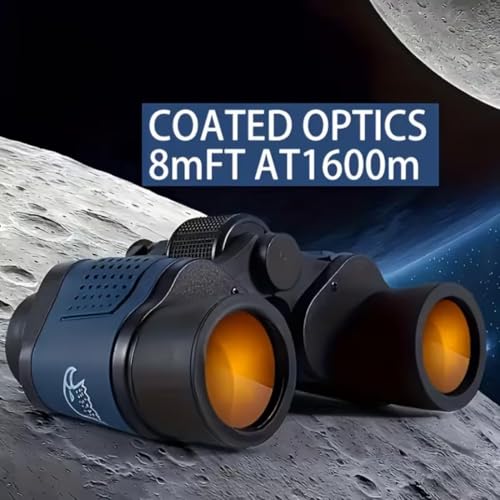 Image of Telescope 60X60 HD Vision Binoculars 10000M High Power for Outdoor Hunting Optical Vision Binocular Fixed Zoom Adjustable Lens Waterproof with Storage Bag
