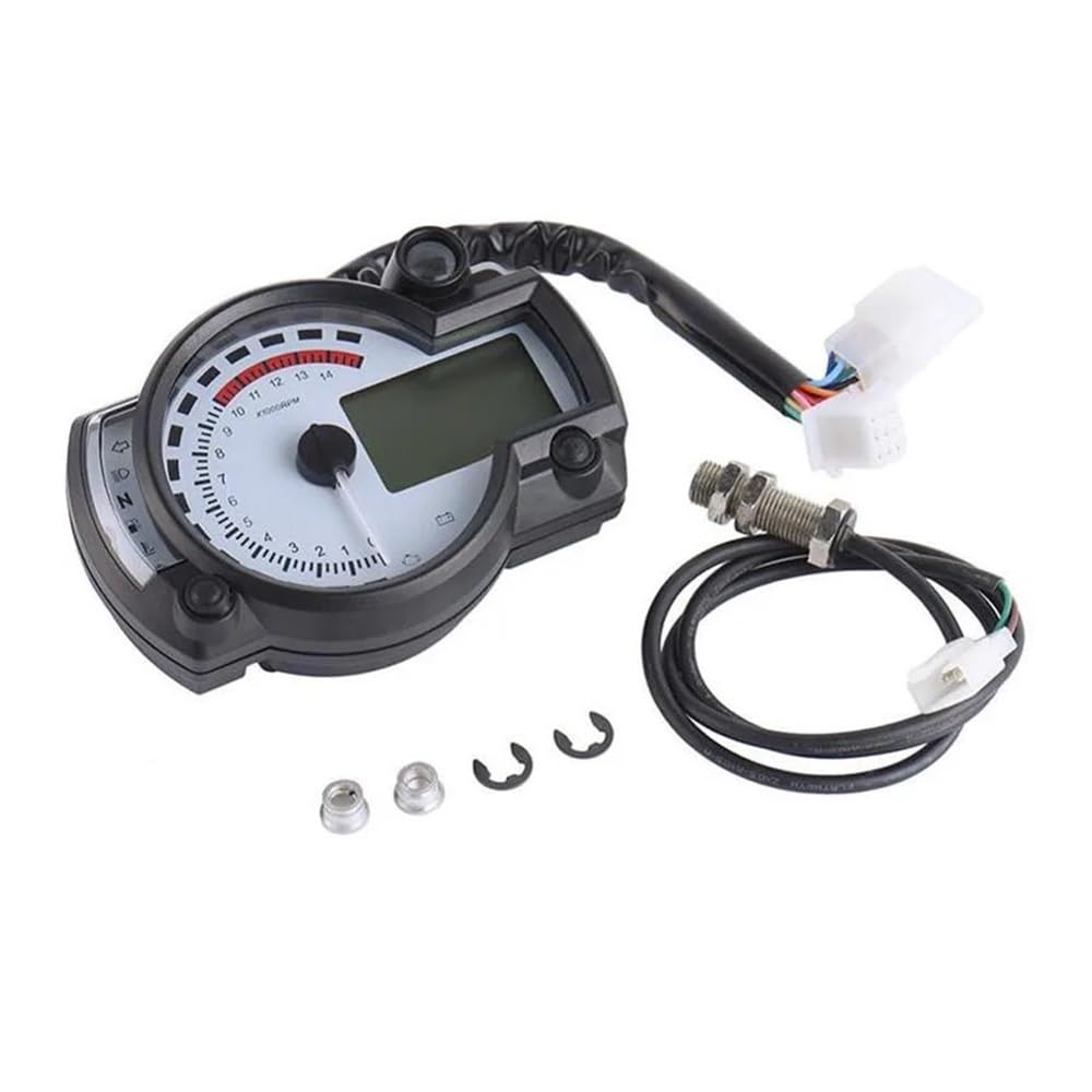 Tachimetro Contagiri digitale Tachimetro Moto KOSO RX2N 14000rpm Contachilometri Digitale Moto Tachimetro Regolabile MAX 299KM/H Moto