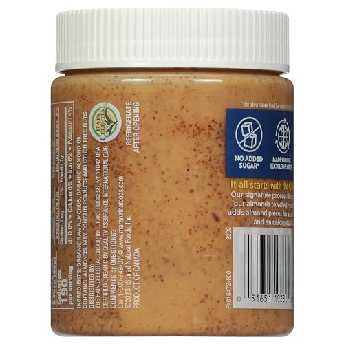 Image of MaraNatha Organic Crunchy Raw Almond Butter, 12 Ounce Jar (Pack of 2)