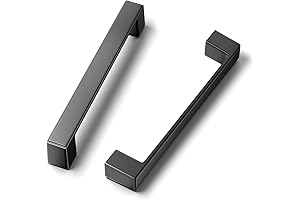 Cobbe 10 Pack Matte Black 5 Inch Dresser Pulls