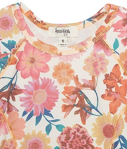 Speechless Girls' Flutter Sleeve Floral Top3