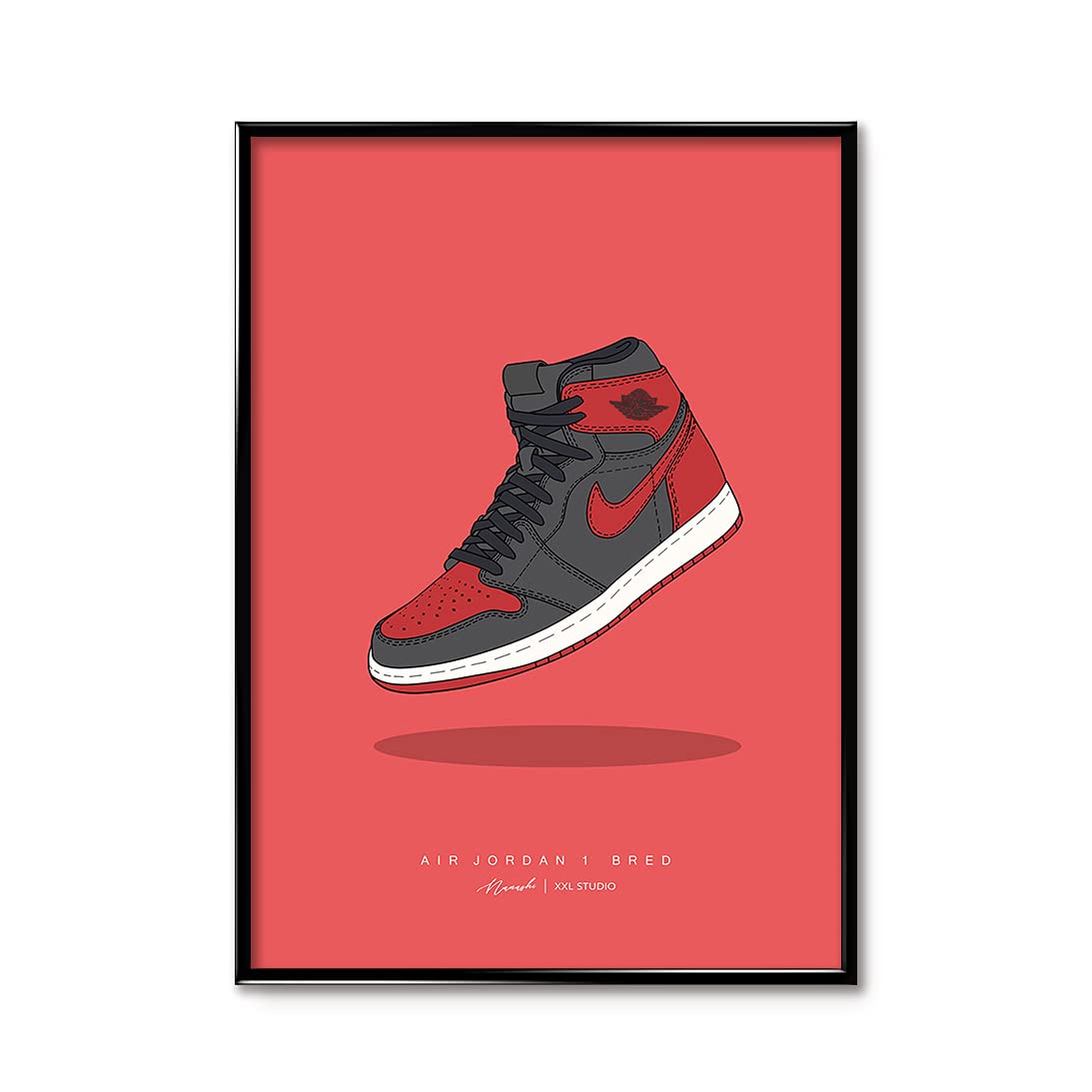 Amazon.co.jp: AJ1 ブレッド/BRED スニーカーポスター
