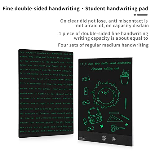Image of LCD Writing Tablet 11.5 Inch Double Display | Bezel-Free Two-Sided, Reusable Electronic Drawing Pad, Ultra-Slim Digital Notepad