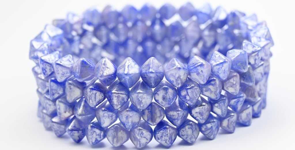 Outlet 10 Grams Heart Beads, 10 x 10 mm, R0911 Ab Full (2X Side) (R0911-28703), Glass, Czech Republic