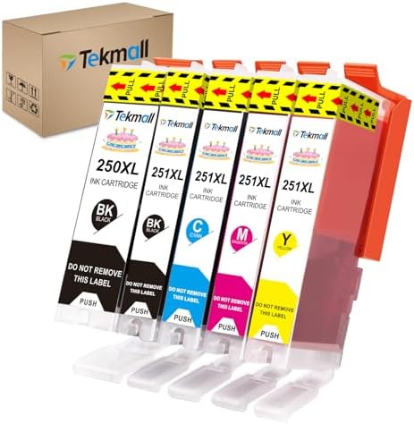 PGI-250XL CLI-251XL Compatible Ink Cartridge, 5 Packs for MX722 image 5