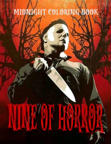Midnight Nịne of Horror Coloring Book: Horror Characters And Creepy Scenes With Premium Quality Coloring Pages | Beautiful Gifts For Adults And Best Idea For Teens In 8.5x11 inch image 2
