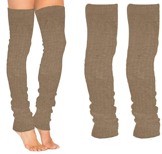 Winter Protection Long Knee Socks Woolen Leg Warmer For Men and Women-image-7