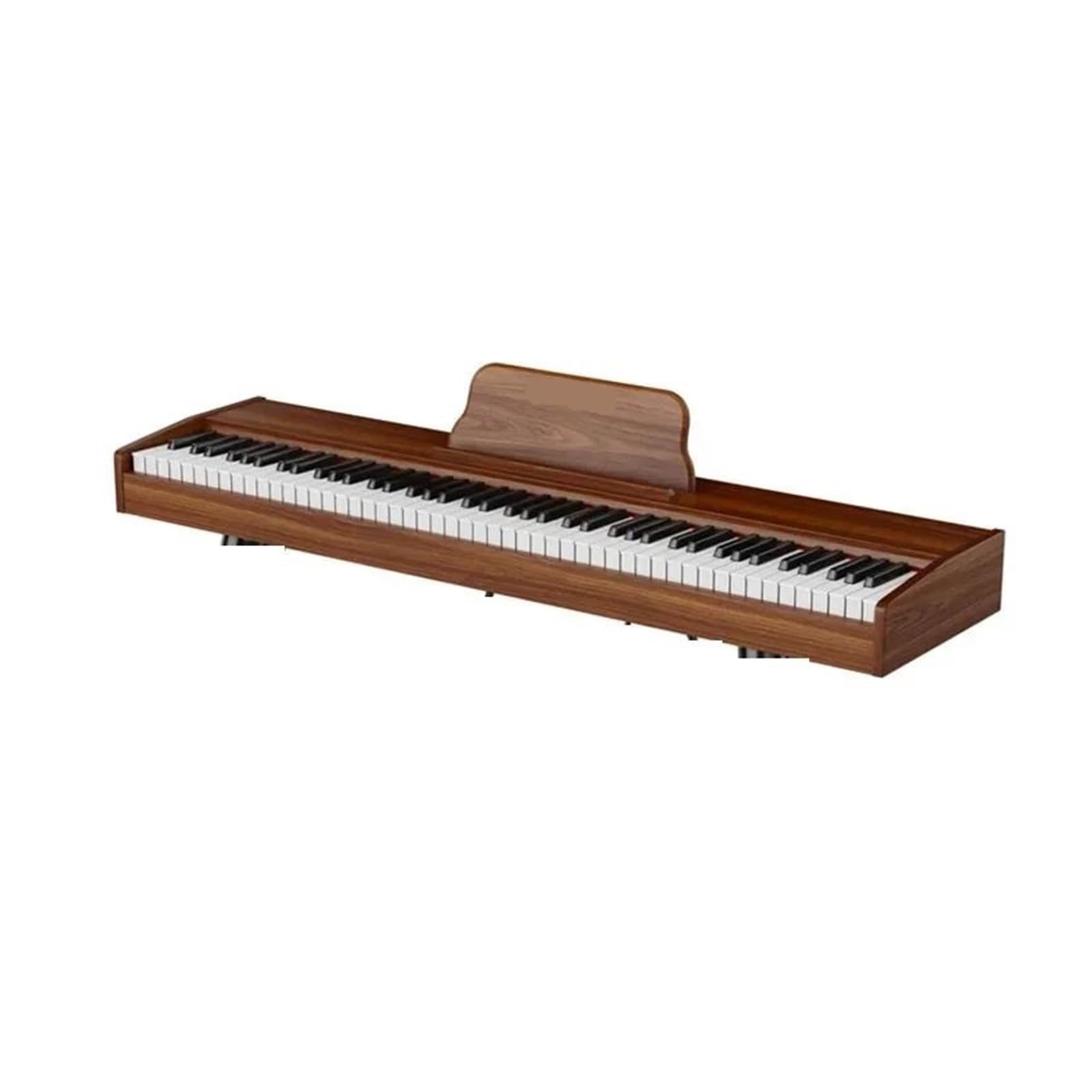 dorosłych klawiatura elektroniczna Przenośna Klawiatura Muzyczna Profesjonalny Syntezator Elektryczny Instrument Muzyczny Fortepian Cyfrowy (Color : Brown)