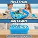 AGENTLAN Ocean Sensory Bin, Ocean Sensory Water Toys with Sea Animal for Toddlers Boys and Girls, Kids Toys Gift Sand Box for Age 3 4 5 6 7 8