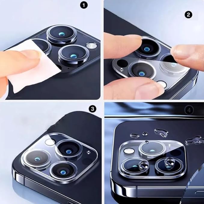 Amazon Brand - Solimo Tempered Glass Camera Lens Protector for iPhone 16 Pro | 9H Rated Hardness | Aviation Aluminium Camera Protection | 99.99% Transparent 6 51sYw27CE5L