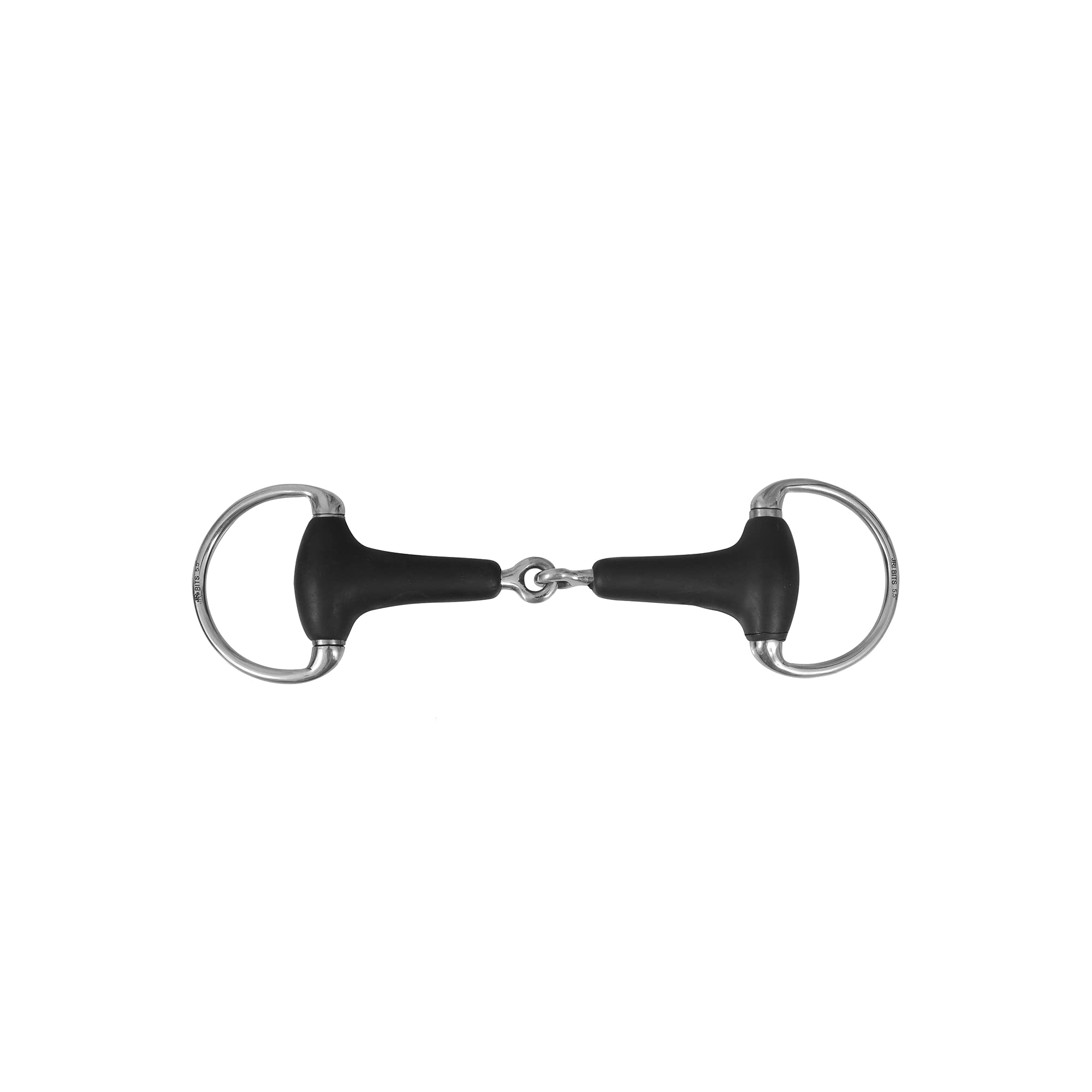 JRI Eggbutt Rubber Snaffle Bit with Stainless Steel Lozenge – 6.5 inches | Soft Rubber Mouthpiece, Gentle Contact, 20mm Thickness | Sensitive Horses | Same Day Dispatch