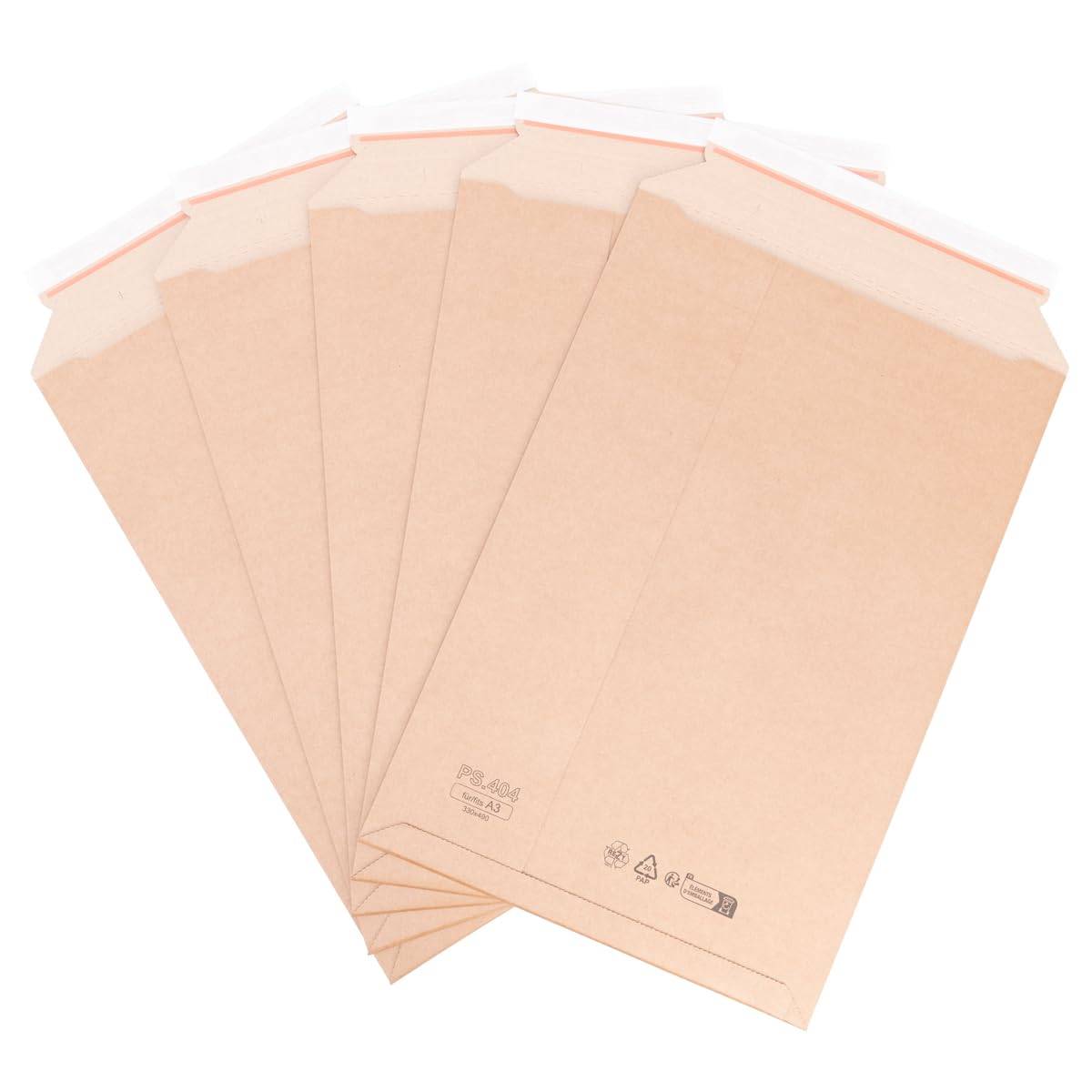 verpacking pochettes d'expédition en carton ondulé 330 x 490 mm - A3 brunes [taille et quantité au choix] enveloppe d'expédition en carton autocollante 25 pièces