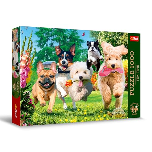Trefl Premium Plus Quality - Puzzle Tea Time: Les ennuis arrivent ! - 1000 pièces, Série d'Images Nostalgiques Peintes, Pièces Parfaitement Assorties, pour Adultes et Enfants à partir de 12 Ans