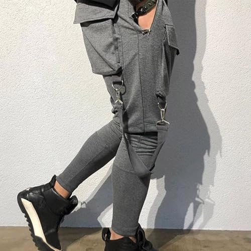 Mens Pants Casual Stylish 2024 Stretch Waist Gothic Cargo Pants Lightweight Vintage Y2k Hippop Streetwear with Pocket4