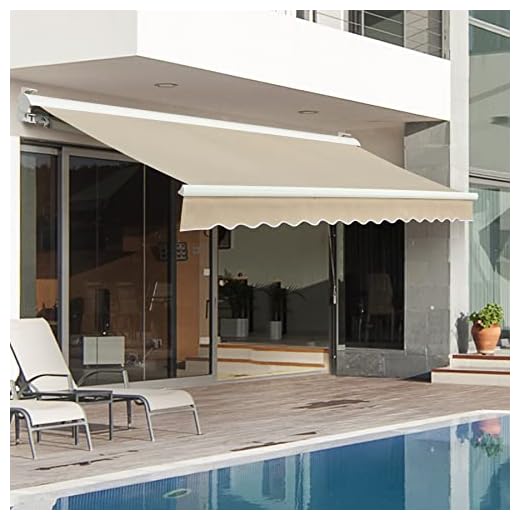 Best resort umbrella Motorized Electric Retractable Awning