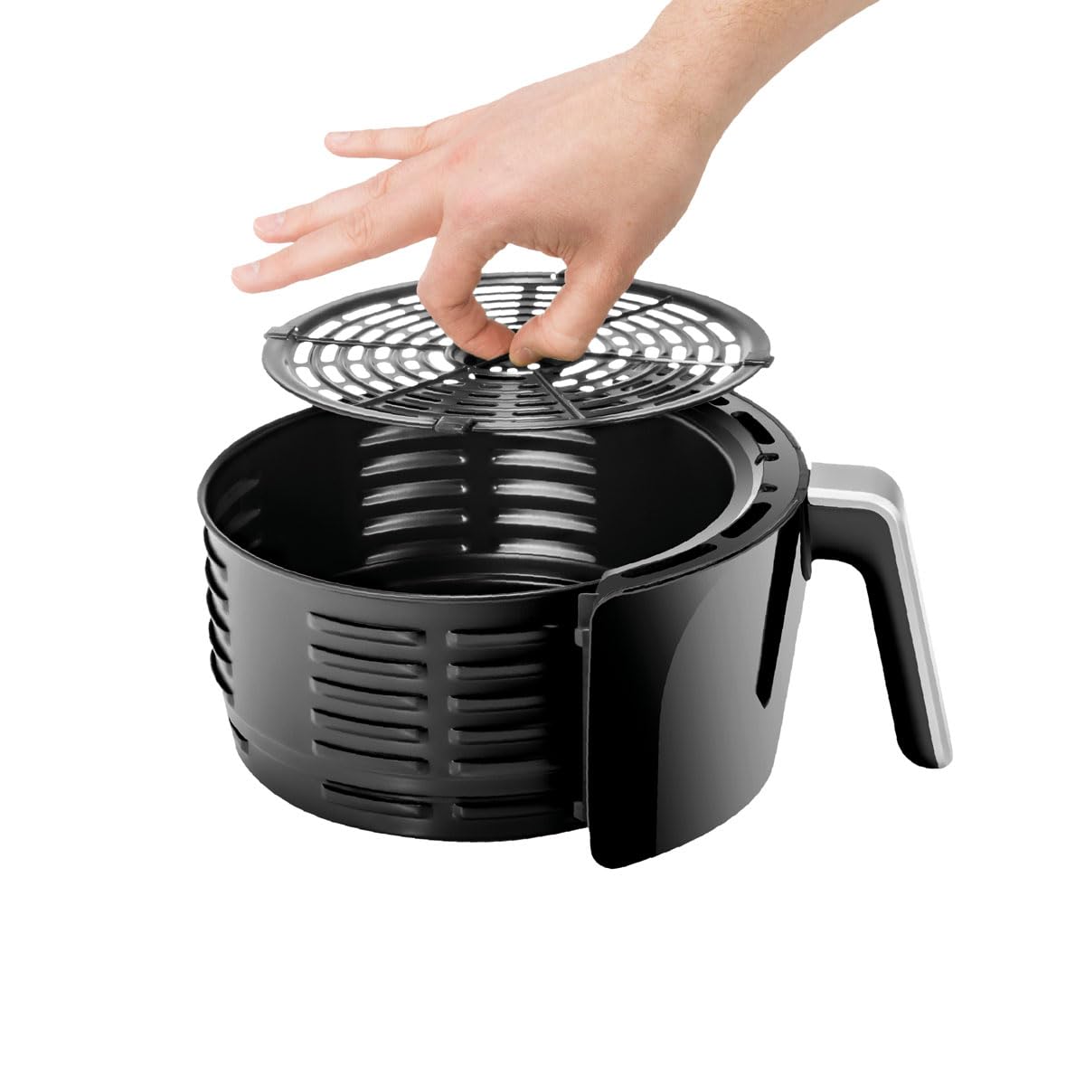 PRIXTON Cook Organics - Freidora sin Aceite de Aire Caliente/Air Fryer Capacidad 3,5 litros Pantalla LED Táctil Potencia 1300 W 10 Programas Predeterminados Tiempo y Temperatura Ajustables