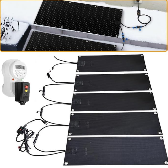 Snow Melting Walkway Mat with Timer, 10