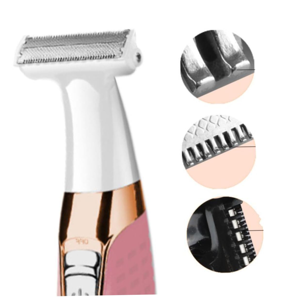 VICASKY Epilatore Facciale Donna Portatile, Depilatore Donna Elettrico in Abs Rosa, senza Irritazione, per Depilazione Viso e Viaggio