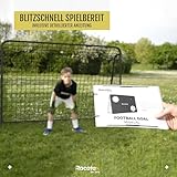 Racetex Fußballtor Kinder inkl. Torwand mit [Anti-Rost Beschichtung] - Fussballtore für Garten Kinder und Erwachsene - Fußball Tor mit Erdanker für einen optimalen Halt - Fussballtor (Galaxy) - 4