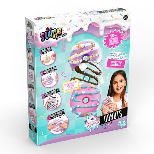 So Slime Sensations Sugary Crush Donuts – Machen Sie lustige Schleim-Leckereien – enthält alles, was Sie brauchen, um bunte Donuts aus verschiedenen Verbindungen zu machen – 6+, lebendige, süße Farben