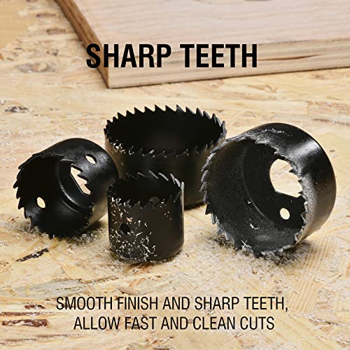Kata KT8906 6Pcs Hole Saw Kit 1-1/4 Inch To 2-1/8"(32-54Mm) Hole Saw Set In Case thumb #4