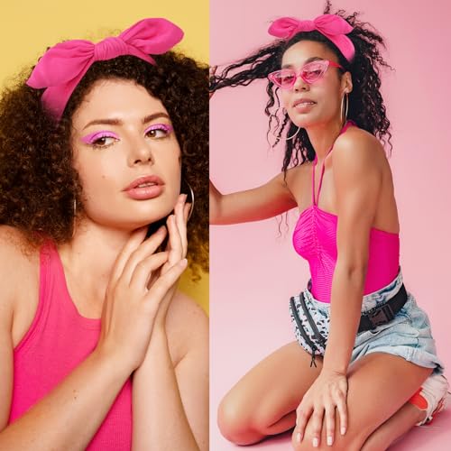 Qianyu 586630_1_NJWL0Z3G 2 Pack Bow Headbands For Women Girls Non Slip Fashion Twist Knotted Hair Band Cute Solid Color Rabbit Ears Hair Accessories Running Sport Workout Elastic Vintage Thin Hair Wraps thumb #5