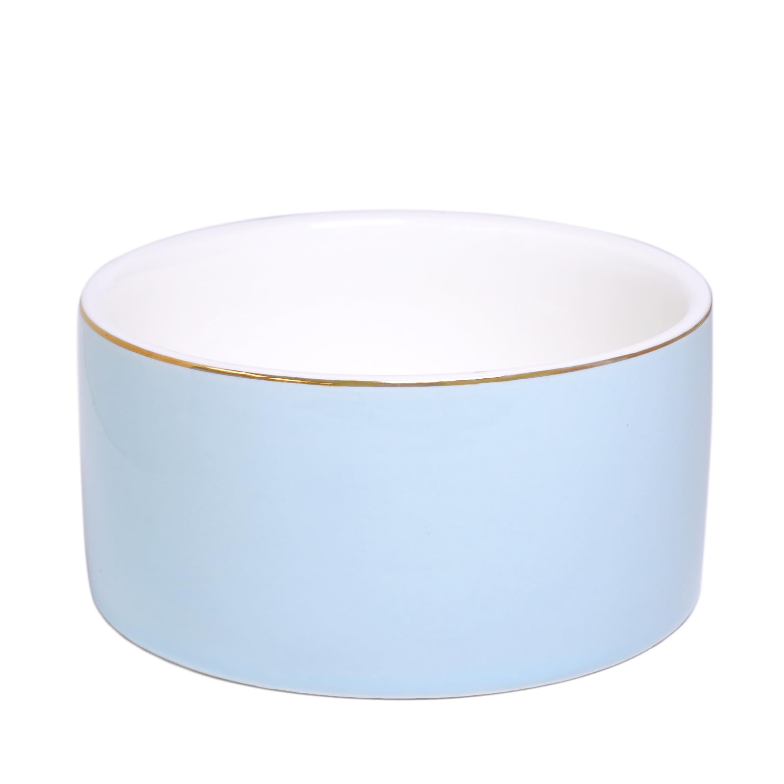 Paper Clip Holder - Ceramic Paperclip Holders for Desk, Binder Paper Clip Dispenser Organizer (Blue)