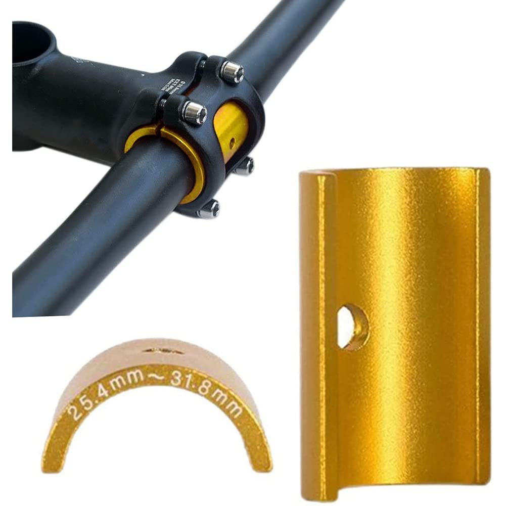 2 Paia Spessori Manubrio Bici X AUTOHAUX 25,4mm A 31,8mm - Adattatori In Alluminio CNC (4 Pezzi)