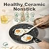 Chef Power Ceramic Nonstick Cookware Set 19 Piece with Detachable Handle, Induction Dishwasher Oven Safe Pans and Pots Set, RV Kitchen Set Removable Handle, Rock Stone Black #3