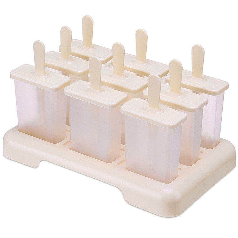 Fopytu Popsicle Mold Diy Ice Cream Machine Homemade Ice Box with Plastic Stick Ice-lolly Mold Ice Cube Tray Kitchen Gadgets