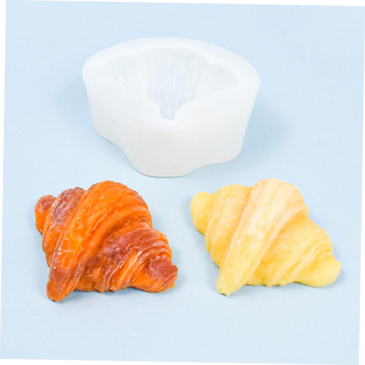 Lot De 5 Moules en Silicone pour Bougies en Forme De Croissant Faits À La Main Matériau Sûr