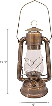 Vermont Lanterns - Brass Hurricane Lantern 12.5