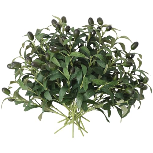 mizii 20Pcs Artificial Olive Branches 11